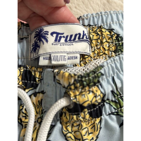 Trunks Surf & Swim Co Men’s Pineapple Hawaiian Print Swim Shorts Size XXL - Picture 5 of 7